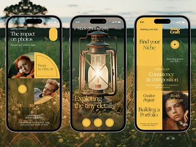 SnapCraft - Mobile App Concept dailyui