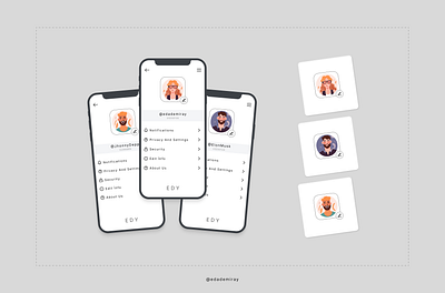 Simple profile page design app app design dailyui mobile profile page settings ui ux