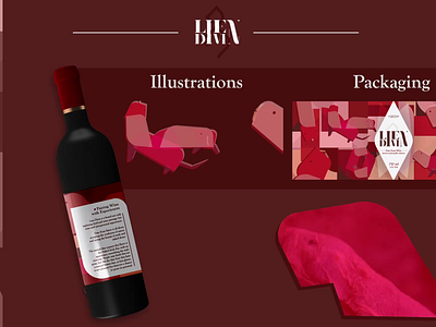 Lien Divin animation design graphic design illustration motion graphics packaging design wine wine packaging