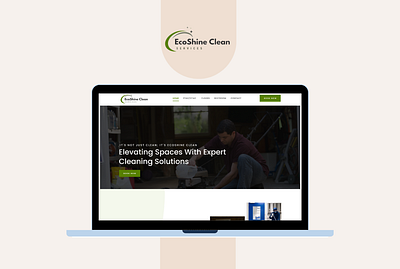 Case Study For Cleaning Website branding logo ui