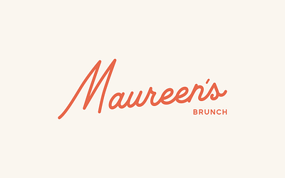 Maureen's Brunch branding design graphic design logo typography