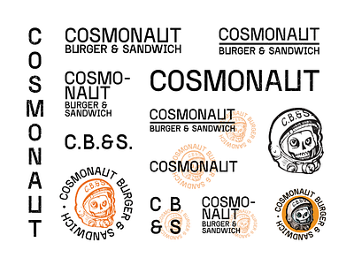 Illustration / branding, Cosmonaut Burger & Sandwich brand brand identity branding burger california hollywood illustration logo logo design restaurant sandwich typography