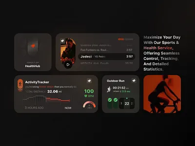 iOS Widgets - Health app app apple application controller dashboard fitness health health widget ios ios widget mobile mobile app panel sport ui ui kit ux widget widgets workout