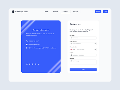 Contact Us 028 contact contact design contact page contact us daily dailyui 028 ui ux