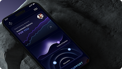 Mobile app [Investment application] app design flat ios minimal minimalistic ui ux