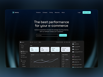 e-Commerce Tool Software Website Landing Page Design dark mode design ecommerce ecommerce website landing page saas saas web design saas website software software landing page software web design software website tool tools ui ui ux user experience ux web design website