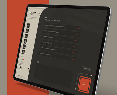 ID Concept Panel design icons illustration ipad orange panel profile responsive retro space ui ux