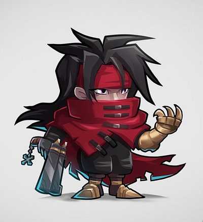 FF7-Vincent chibi chibistyle ff7 finalfantasy vincentvalentine