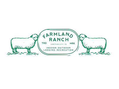 Farmland Ranch Type Exploration adobe illustrator branding design graphic design illustration logo ranch sheep vector