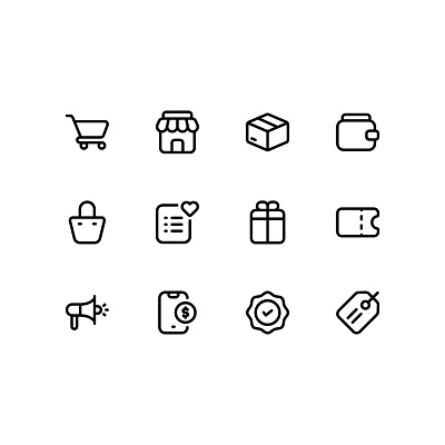 Ecommerce & Shopping Icons sell