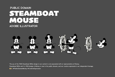 Steamboat Mouse Illustrator (Public Domain) cartoon illustration mouse