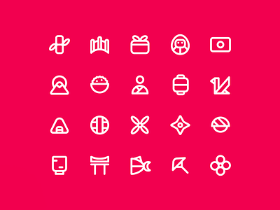 Japan Icon art artwork design glyph icon icon jar iconography japan japan icon logo outline pixel perfect red solid svg symbol ui uiux vector