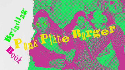 Punk Plate Burger Branding Book branding branding book burger logo logo design punk punk plate burger visual identity