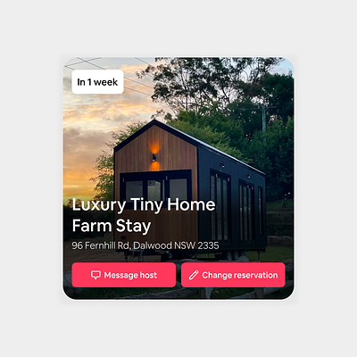 Airbnb iOS Widget app ui dark mode light mode mobile ui product design ui widget ui