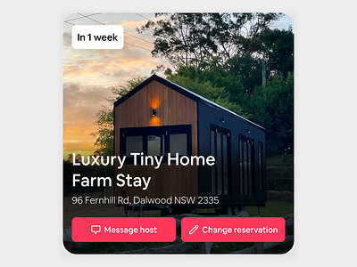 Airbnb iOS Widget app ui dark mode light mode mobile ui product design ui widget ui