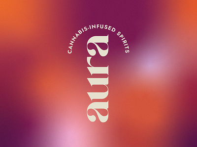 Aura Cannabis-Infused Spirits Logo aura branding cannabis logo logo design marijuana