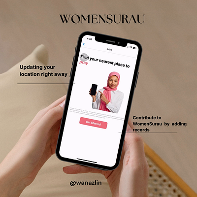 WomenSurau Mobile App app branding design ui ux