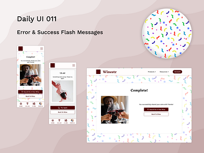 Daily UI 011: Flash Messages dailyui design desktop figma illustration mobile responsive ui uidesign