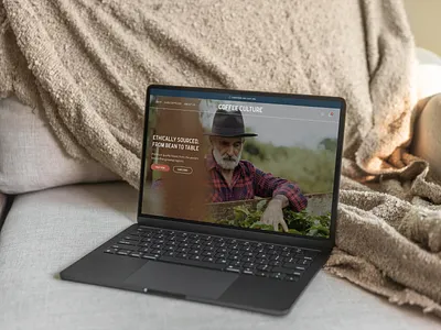 Coffee Culture Website branding coffee coffee beans coffee culture coffee farmer logo design shopify website design