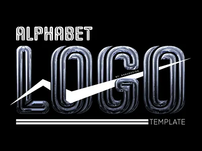 Alphabet Logo Template 3d a z alphabet branding design font graphic design letter logo logo modern simple tech typography