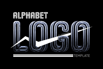 Alphabet Logo Template 3d a z alphabet branding design font graphic design letter logo logo modern simple tech typography