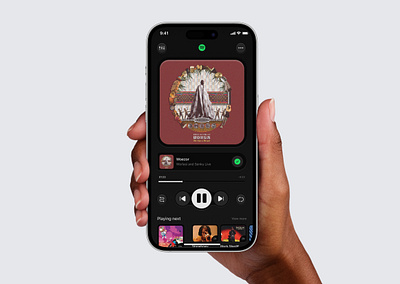 Spotify music application redesign concept design music skeuomorphism spotify ui