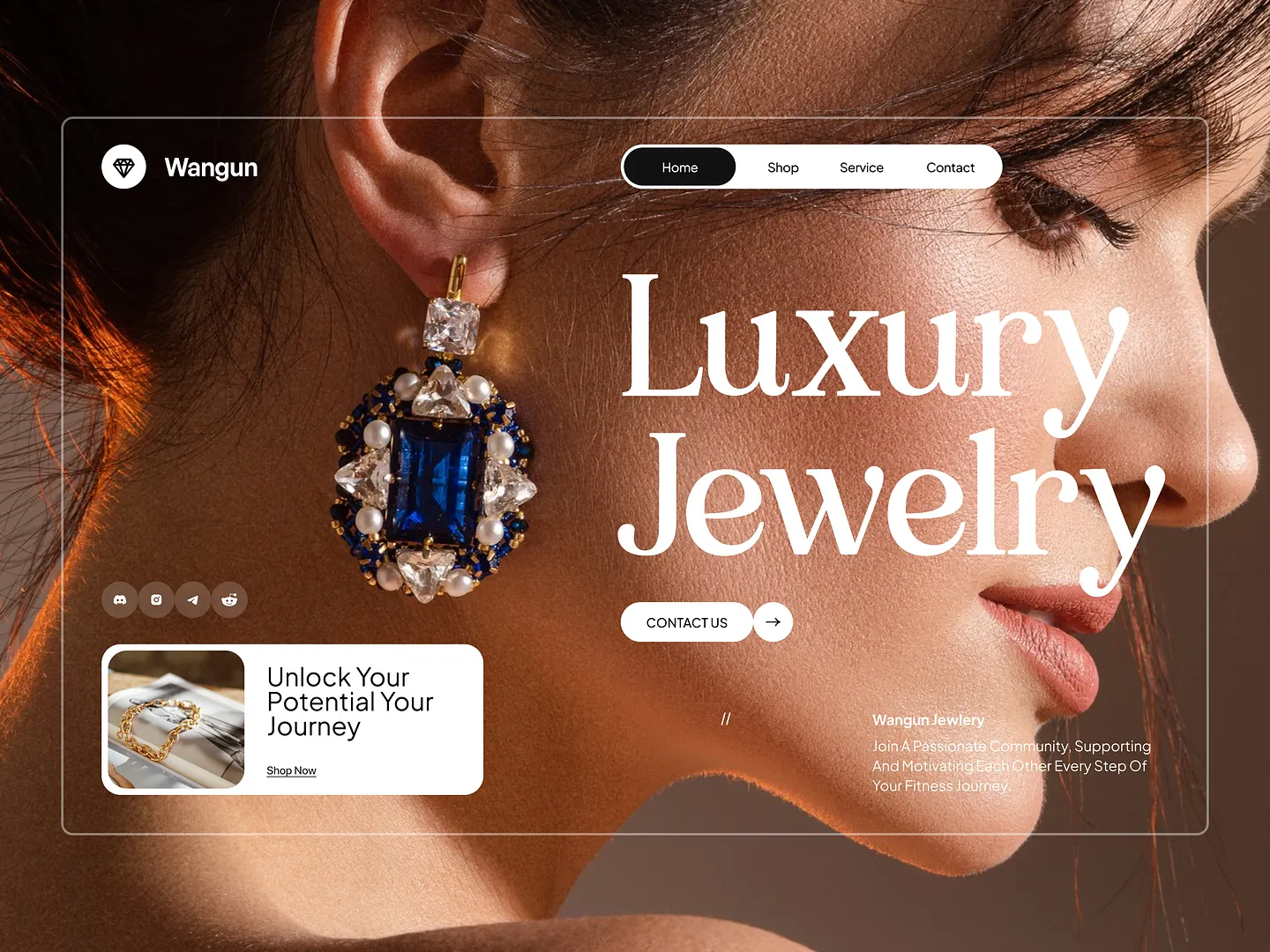 Elegant Jewelry Website Design for Luxury Collections