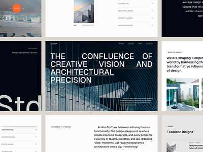 ArchStd® - Architecture landing page concept architecture design discover editorial landing page landingpage minimalist popular real estate ui ui ux ui design uiuxdesign web web design