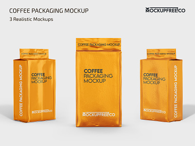 Coffee Packaging Mockup PSD bag bags coffee coffee bag coffee pack coffee package coffee packaging mock up mockup mockups package packaging photoshop product psd template templates