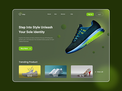 Step: Shoe Sale Landing Page animation behance corporate cv design dribbble e commerce graphic design graphicdesign landing page motion graphics responsive design ui uidesign userinterface ux uxdesign web design webdesign