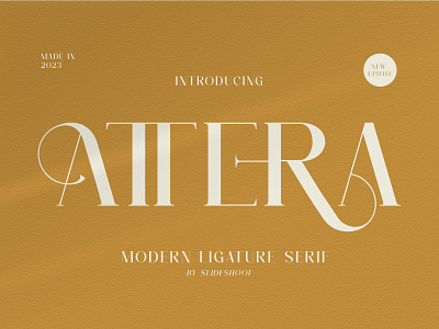 Attera Modern Serif Font design display fashion font ligature lowercase modern regular serif typeface typography uppercase