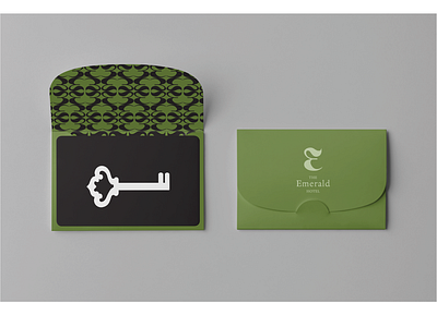 The Emerald Hotel- Stationary branding door key hotel hotel collateral identity key card luxury stationary