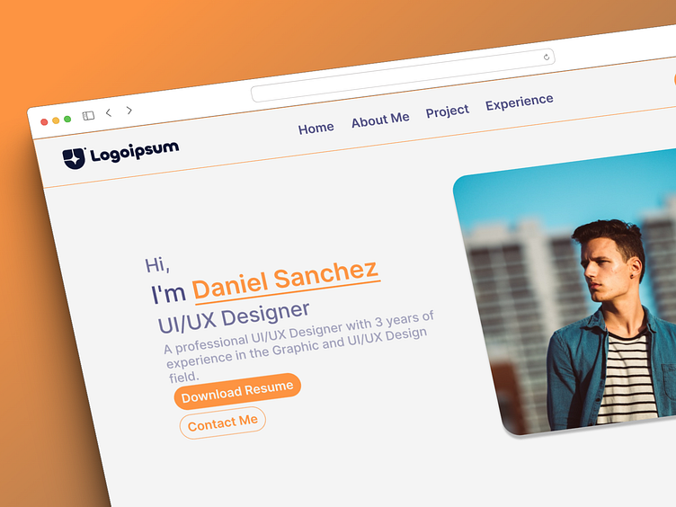 Personal Portfolio - Landing Page by Putra Dwi Kurniawan on Dribbble