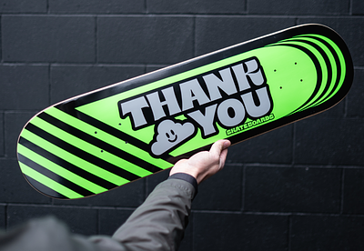 Thank You Skateboards deck graphic design print skateboard skateboarding