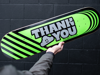 Thank You Skateboards deck graphic design print skateboard skateboarding