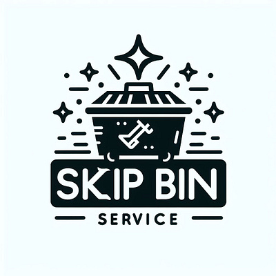 Skip Bin Company Logo Idea design graphic design logo photoshop