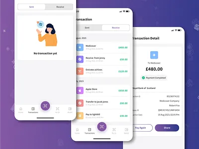 Gleampay (QR-Based Payment Application) app development branding mobile app product designing product development uiux