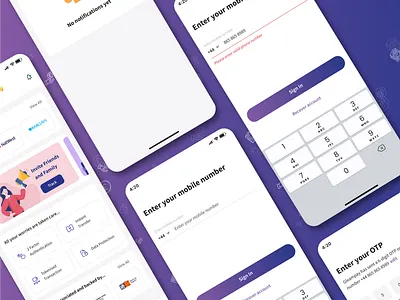 Gleampay (QR-Based Payment Application) app development branding mobile app product design product development uiux
