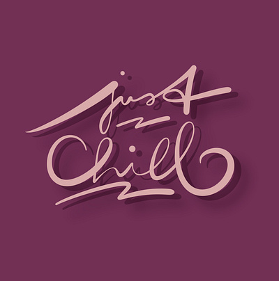 Just chill branding break chill coffee design graphic design holiday illustration lettering logo procreate relax typography vector