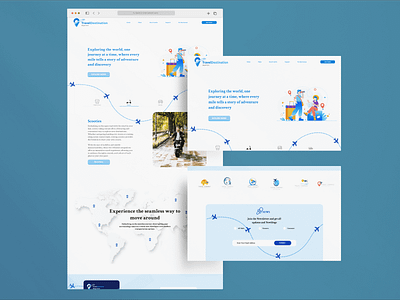 TravelDestination LandingPage Design branding design newdesign ui uidesign uiux