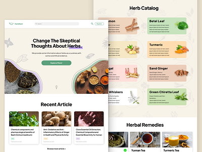 🌿HerbNest design graphic design typography ui ux web design