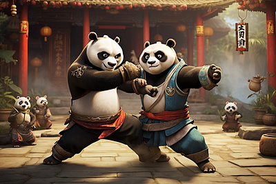 Kung Fu Panda NFT minimal nft