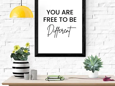 You are Free to Be Different Wall Art