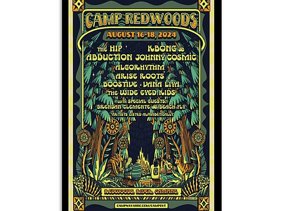 Camp Redwoods Music Campout Shows In Navarro, CA Aug 16-18 2024