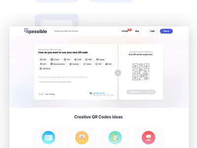 Xsessible - Website UI Development uxui website design