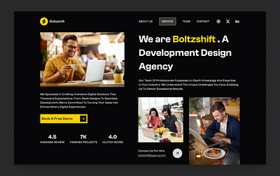 Design and development agency agency branding design development design landing page ui uiux ux web design website