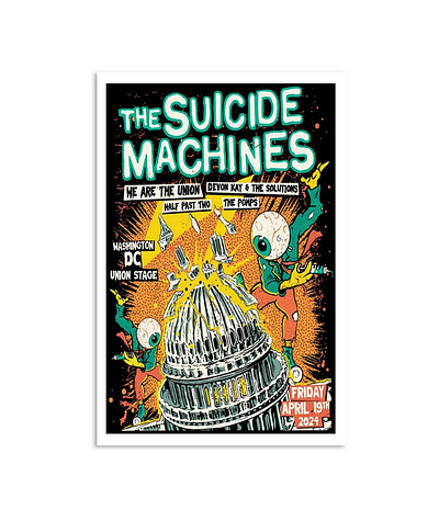 The Suicide Machines 4-29-2024 Washington, DC Poster