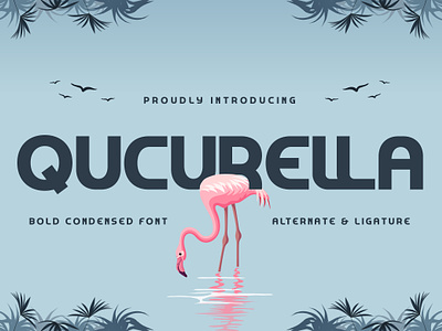 Qucurella - Bold Condensed Font advertising