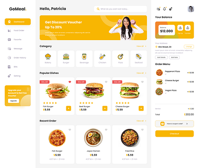 Food Delivery Dashboard admin dashboard design food delivery ui ux website