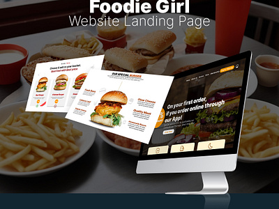 Fast Food Website Landing page a h m shafi design landing page ui web design web development web genius studio website website design website development